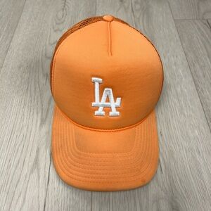 ‘47 Brand Los Angeles Dodgers Orange Trucker Hat